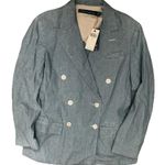Ralph Lauren NWT Polo  Women Chambray Double-Breasted Blazer Size 8 $698 Photo 0