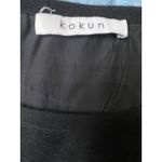 Kokun Long Sleeve Top Black Women's Size Medium Brown Photo 2