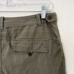 Marmot [] Olive Green Striped Mid Rise Cargo Shorts Outdoor Hiking Cotton Size 8 Photo 5