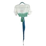 Z&L Green White Bolero Style Top Small Photo 1