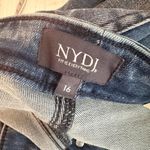 NYDJ Ava Daring Ankle Flare Fray Hem Jeans Size 16 Foundry Photo 2