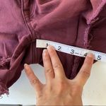 American Eagle  super stretch high rise shortie burgundy shorts size 2 Photo 5