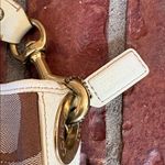 Coach Tan and Cream Shoulder Bag Photo 1