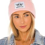 Boys Lie Pink Knit Beanie Hat Angel Logo One Size Unisex MSRP $38 Photo 0