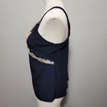 Anthropologie Bailey 44 Brianna Navy Lace Trim Satin Camisole Size Small Photo 5