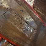 Aquazzura coral suede Strappy sandal ankle tie Size 39.5 Red Photo 4