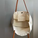 Mama Canvas Tote Bag with Brown Handles Photo 2