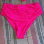 Zaful NWT  Two Piece Button Bathing Suit Hot Pink Photo 2