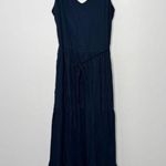 Splendid  navy maxi summer dress size large Photo 0