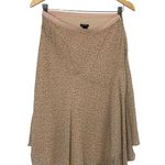 Flax Club Monaco Silk Light Pink Mini Skirt High Waisted Bias Cut Flowy Dot Printed 2 Photo 1