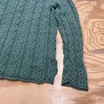 Ralph Lauren LAUREN  Rollneck Cable Knit Sweater Green Size Medium Fisherman Photo 4