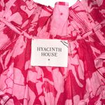 Tuckernuck Hyacinth House Thea Textured Pink Printed Tiered Mini Dress MEDIUM Photo 4