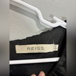 Reiss  UK 6 US 2 Party Dress Boho Festival Chic Party Black  Metallic Boatneck Photo 11