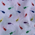 Vintage 1989 Avon Crayons Print Handkerchief Red Photo 2