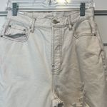 PacSun  Cream Distressed Dad Jeans size 27. Photo 3