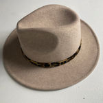 Stylish C.C Tan Fedora with Leopard Band Photo 0