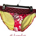 Athleta Large Hawaii Swim Bikini Bottom Black Red Floral Yellow NWT Photo 1