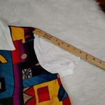 Bobbie & Brooks Bobbie Brooks Size Large American Vintage Retro Pop 80s Vibrant Geometric Top Bl Photo 10