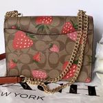 Coach Mini Klare Crossbody In Signature Canvas With Wild Strawberry Print ch521 Photo 2