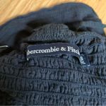Abercrombie & Fitch Smocked Peplum Black Tube Top w/ adjustable removable straps Photo 2