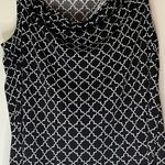 Charter Club  Black & White Patterned Tank Top Size 1X Photo 6