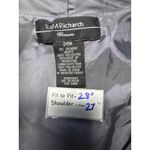 R & M Richards  Womens 24W Silver Black Paisley Brocade Jacket Tie Front 3/4 Sleeve Photo 2