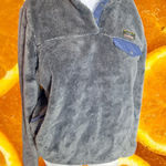 L.L.Bean Fleece Jacket Snap Pullover Soft Cozy Outdoors Small Petite Gray Photo 0