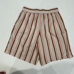 Anthropologie Striped Shorts Size M Pull-On Casual Summer Photo 1