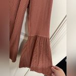 Free People Parisian Nights Suyluita Rose Long Sleeve Eyelet Top Photo 4