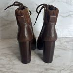 Antonio Melani - Penn Leather And Fabric Lug Sole Booties lace up platform 6M Photo 7