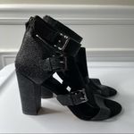Rebecca Minkoff black metallic sky heeled sandals size 10 Photo 5