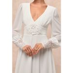 Lulus NWT Angelic Adoration White Backless Maxi Dress Wedding Bridal Bride Sz L Photo 7