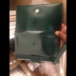 Touch screen long wristlet wallet in green Photo 2