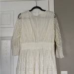 A Beautiful Soul Elegant White Maxi Dress Lace Ruffles Size L Photo 5