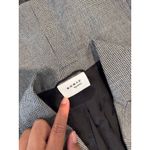 Akris Punto Women Blazer Gray Two Button Plaid Suit Jacket Notched Office Size 6 Photo 2