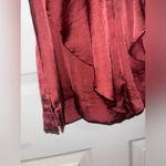 Charlotte Russe Maroon Flowy Ruffle Cross Back Tank Top Photo 2