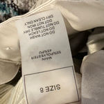 Maniere De Voir high rise waist pleated faux leather wide leg pants cream size 8 Photo 8