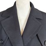 Loft Ann Taylor  short black long sleeve collared single breasted coat women's 8 Photo 4