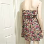 Mine Floral Ruffle Strapless Summer Dress M Size M Photo 5