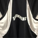 Nike  Pro Dri-Fit Black and White "Swimming" Tank Top Photo 4