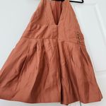 Anthropologie Sleeveless V-neck Pinafore Romper, Size S Photo 6