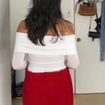 Aritzia white  off the shoulder top in a size 2XS Photo 2