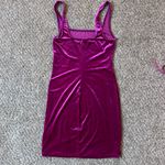 Urban Outfitters Vibrant Pink Velvet Mini Dress Photo 2