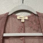 Paper + Tee  blush pink boho open front lace knit kimono cardigan size small Photo 1