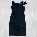 Byron Lars Beauty Mark Rouched One Shoulder Little Black Dress Size 6 Photo 5