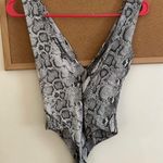 FORE Snakeskin Bodysuit Gray Size XS Photo 7