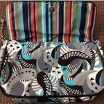 Hadaki Crossbody chain strap Mardi Gras paisley Satchel Purse Photo 1