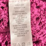 Liz Claiborne  Vintage Crochet Boho Cardigan‎ Pink Medium Photo 7