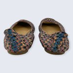 Lucky Brand Emmie Pink Orange Multi Zigzag Chevron Fabric Ballet Flats 6 Photo 3