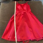 Women’s Short Pink Prom Party Homecoming Dress Criss Cross Back Ties Size 0 NWOT Photo 10